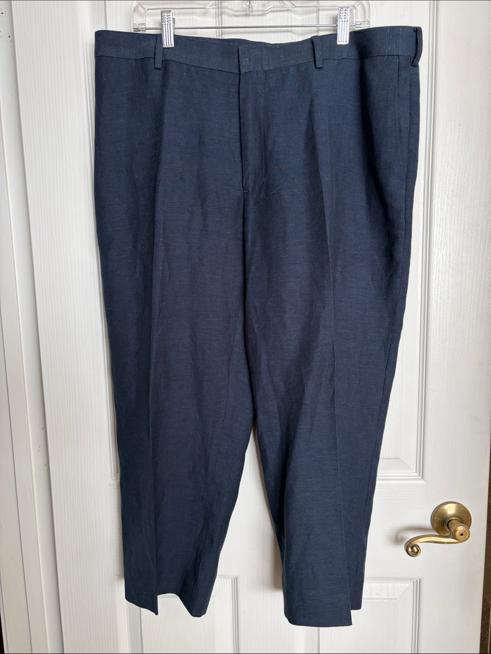 Cubavera Men's Dark Navy Linen Dress Pants